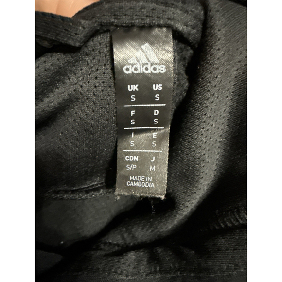 Adidas Hoodie Men’s Sz Small Black Sweatshirt Pockets Gray Adidas Small P52 - Picture 6 of 9